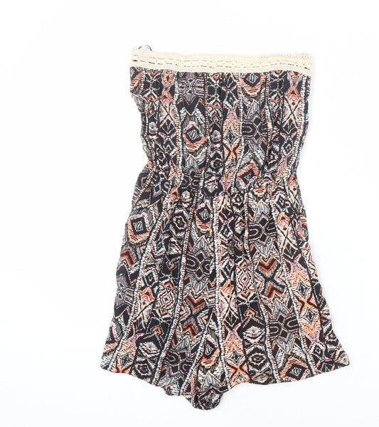 Womens UK Size 8 New Look One-Piece Multicoloured Romper