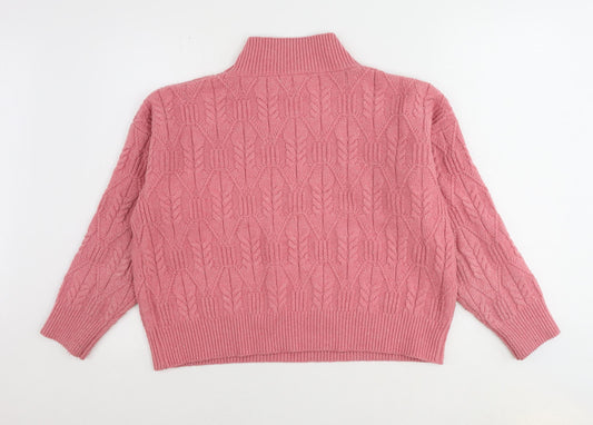 Womens UK Size M Warehouse Pink Pullover Jumper