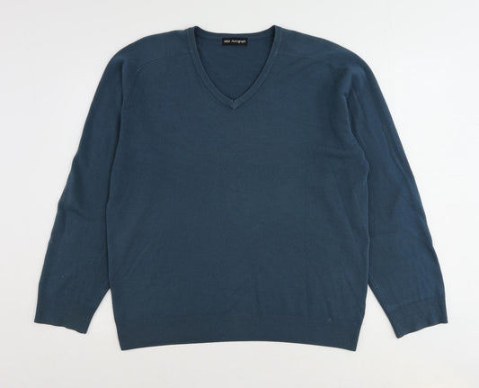 Mens UK Size L Autograph Blue Pullover Jumper