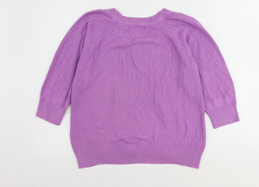 Womens UK Size M VERO MODA Purple Pullover Jumper