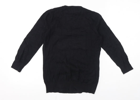 Womens UK Size 8 NEXT Black Basic Blouse
