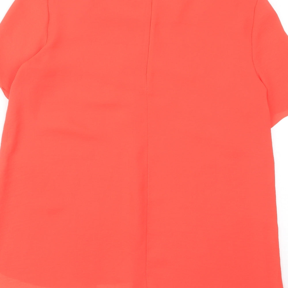 Womens UK Size 6 COS Red Basic T-Shirt
