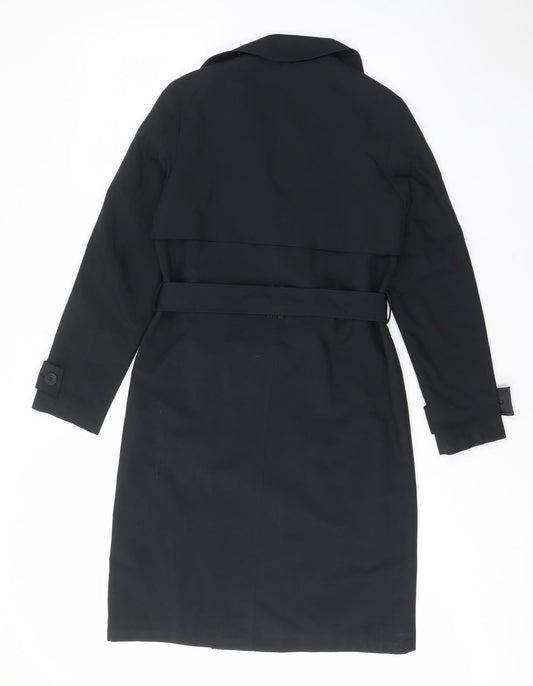 Womens UK Size 8 Marks and Spencer Black Overcoat