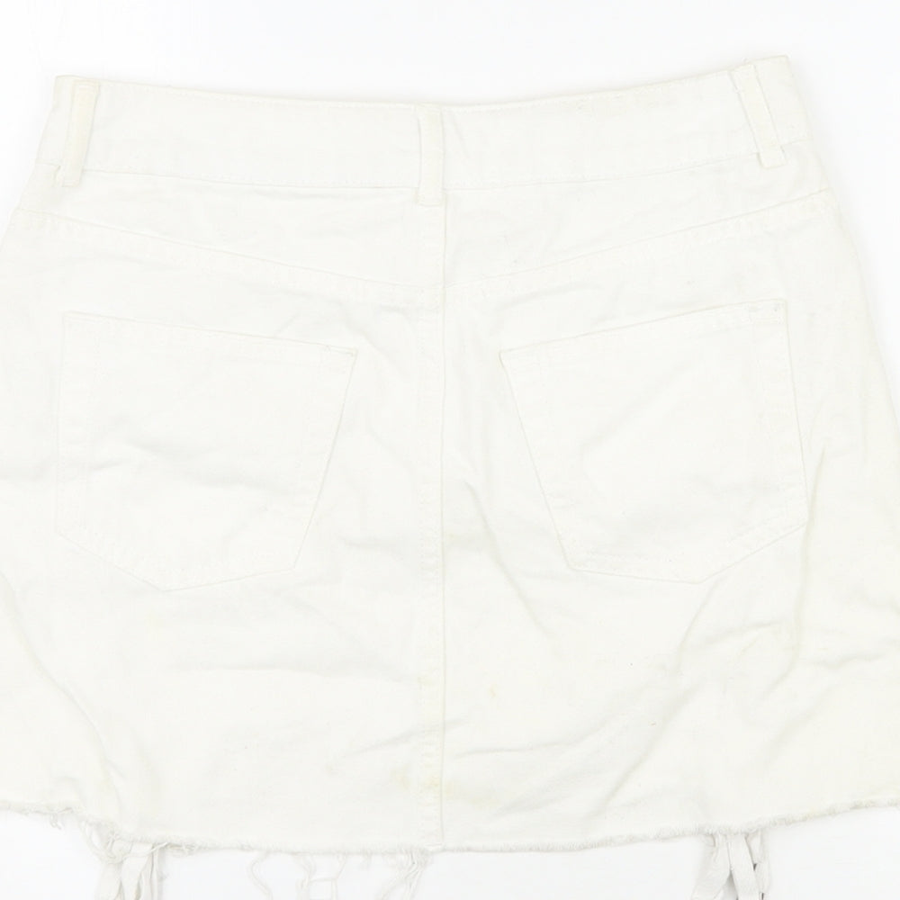 Womens UK Size 10 Topshop Mini Denim Skirt