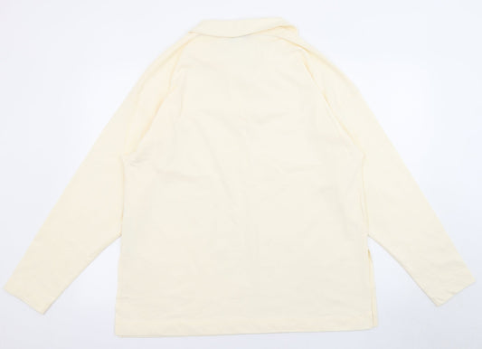 Womens UK Size S Topshop Ivory Basic T-Shirt