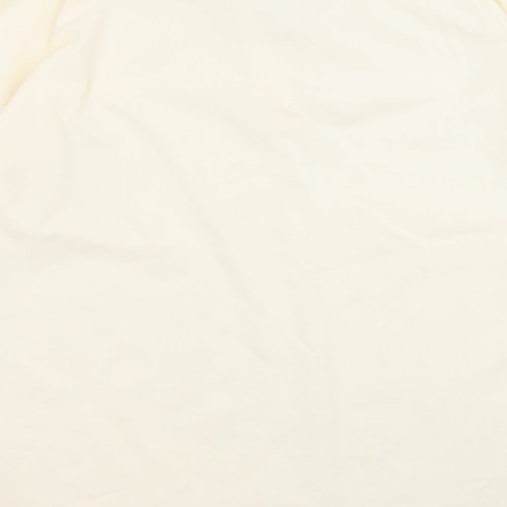 Womens UK Size S Topshop Ivory Basic T-Shirt