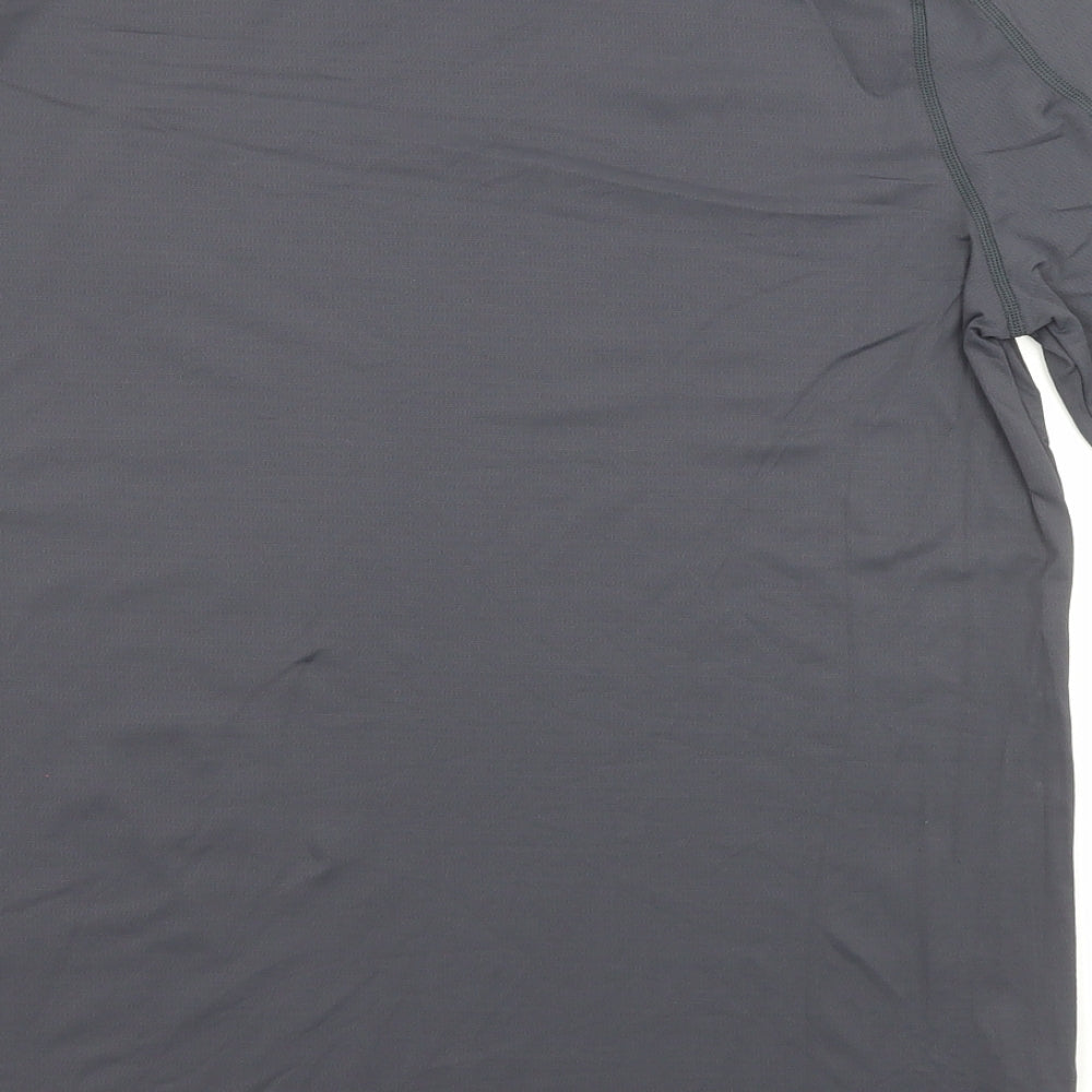 Peleton Mens Grey Nylon Jersey T-Shirt Size S Crew Neck Pullover