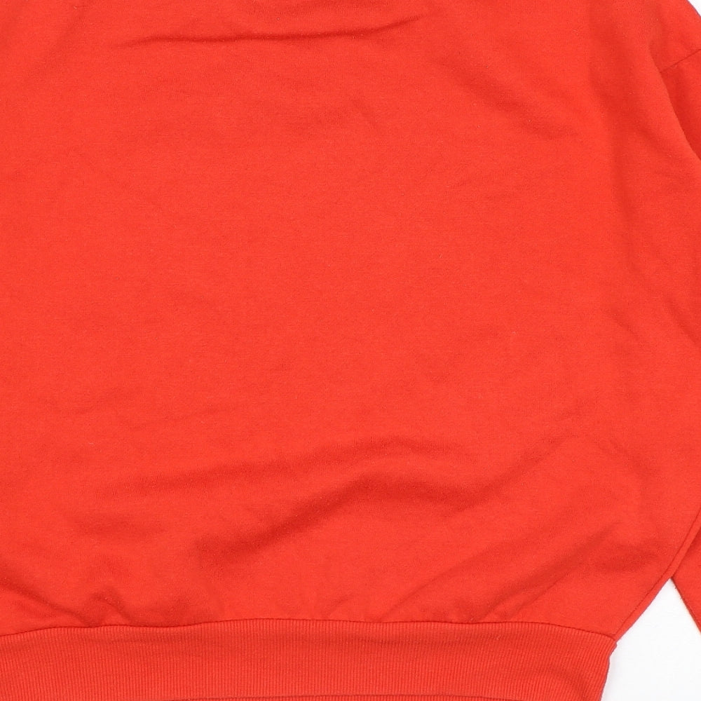 Womens UK Size XS FRIENDS Red Pullover Sweatshirt