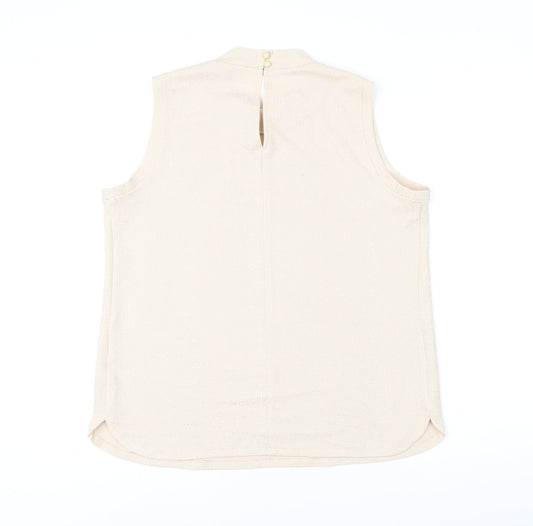 Womens UK Size 14 Label Be Beige Basic Tank