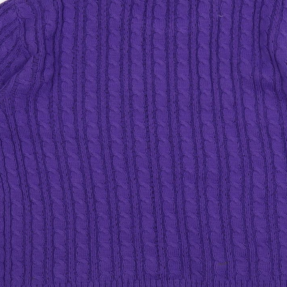 Womens UK Size M Vida Vi Purple Pullover Jumper