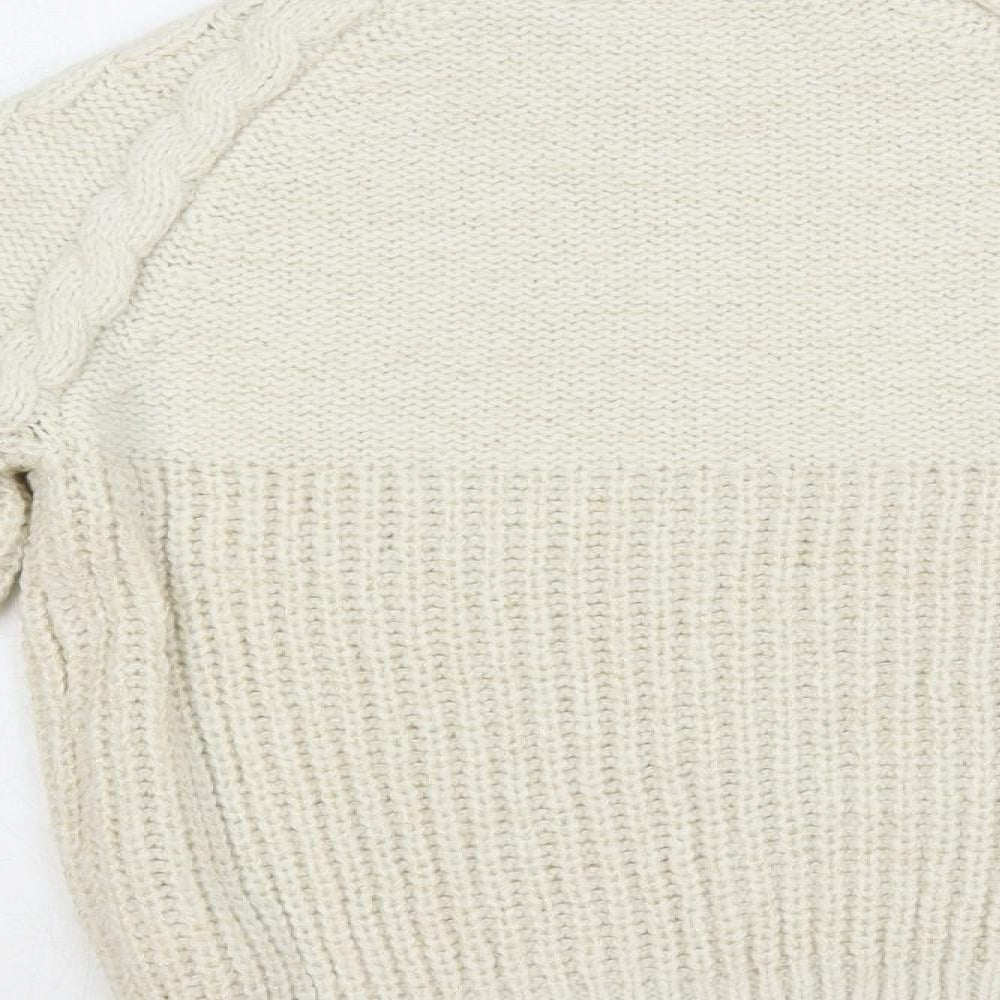 Womens UK Size S Dorothy Perkins Ivory Pullover Jumper