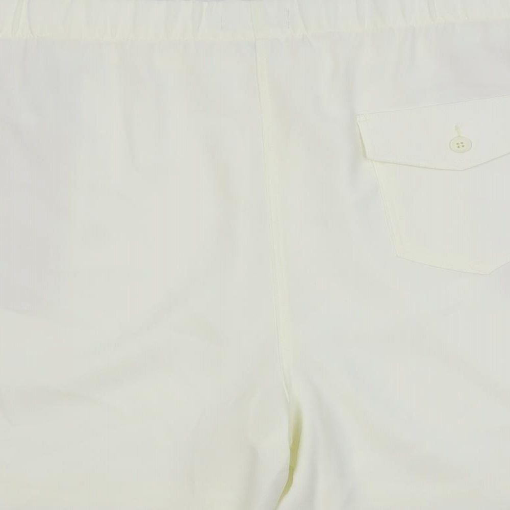 Marks and Spencer Womens Ivory Polyester Basic Shorts Size 24 L5 in Regular - Elastic Waist