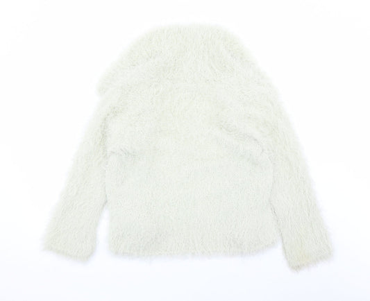 Womens UK Size M Off Shoot Green Cardigan Jumper