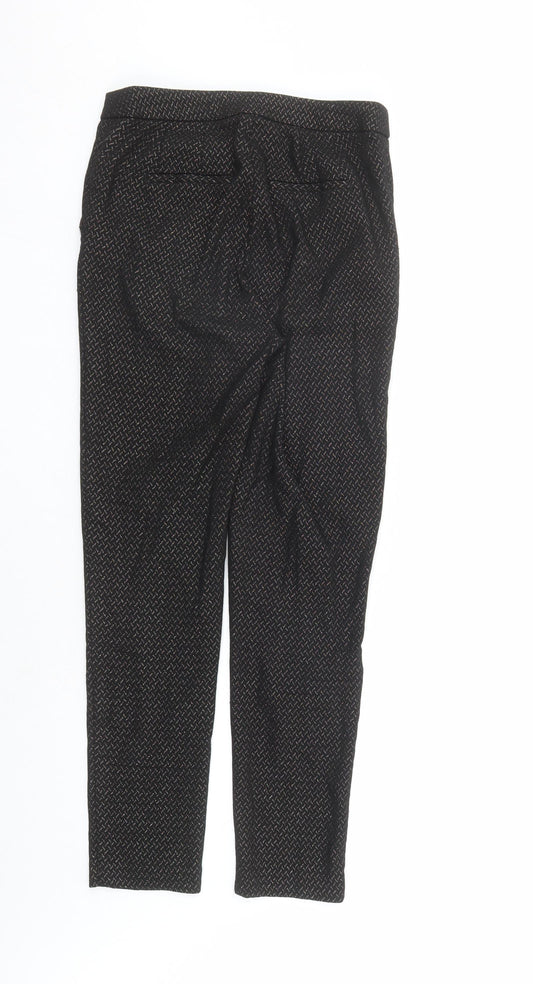 Womens UK Size 8 New Look Regular Fit Black Trousers