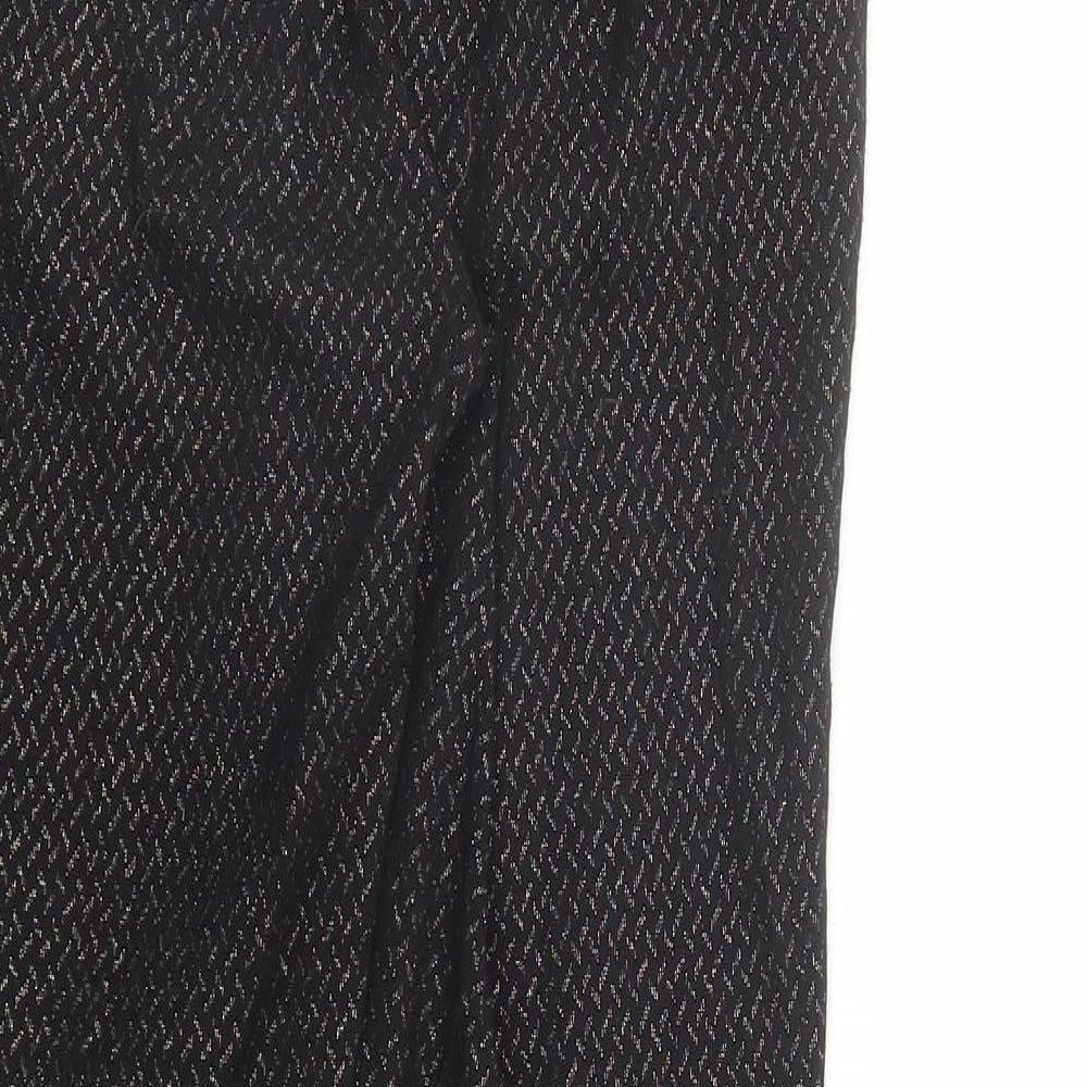Womens UK Size 8 New Look Regular Fit Black Trousers