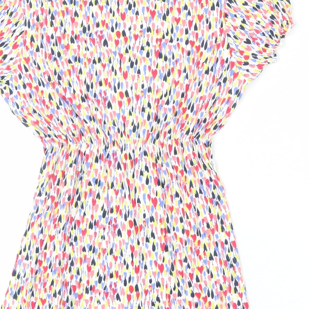 Womens UK Size 12 Per Una Multicoloured Tunic T-Shirt