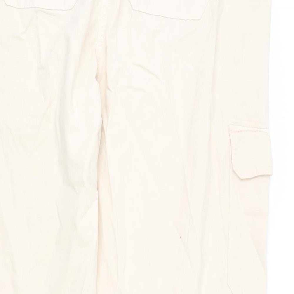 Womens UK Size 22 Marks and Spencer Regular Fit Cargo Beige Trousers
