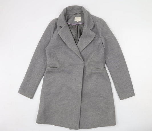 Womens UK Size 8 Warehouse Grey Overcoat