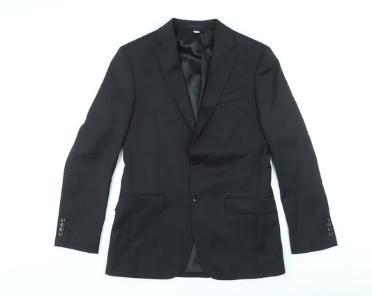 Mens UK Size 38 Autograph Regular Black Suit Jacket