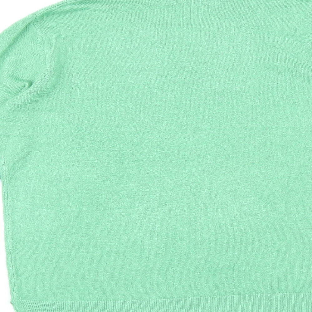 Womens UK Size 14 Marks and Spencer Green Pullover Jumper
