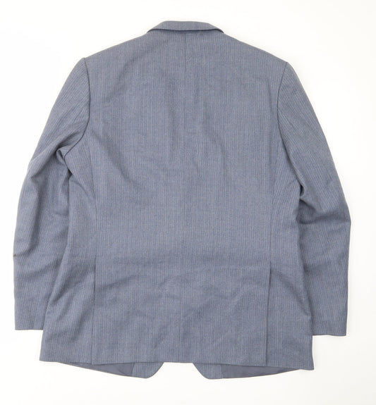 Mens UK Size 44 St Michael Regular Blue Suit Jacket