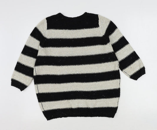 Womens UK Size 12 Marks and Spencer Black Pullover Jumper