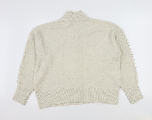 Womens UK Size M H&M Ivory Pullover Jumper