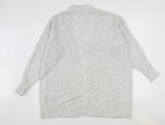 Womens UK Size S H&M Grey Cardigan Jumper