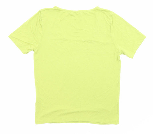 Womens UK Size L Select Green Basic T-Shirt