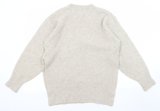 Womens UK Size S River Island Beige Pullover Jumper