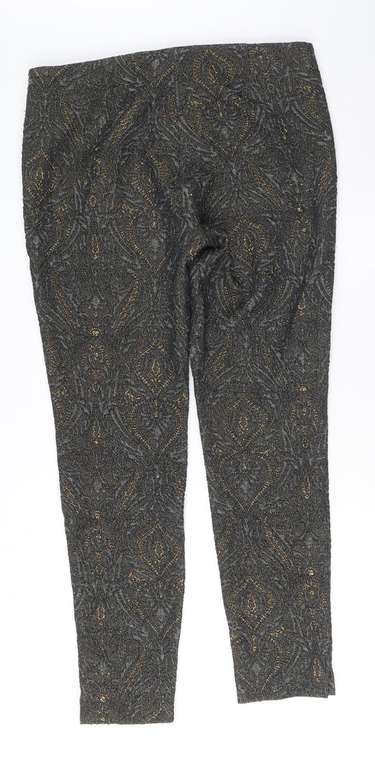 Womens UK Size 10 NEXT Regular Fit Grey Trousers
