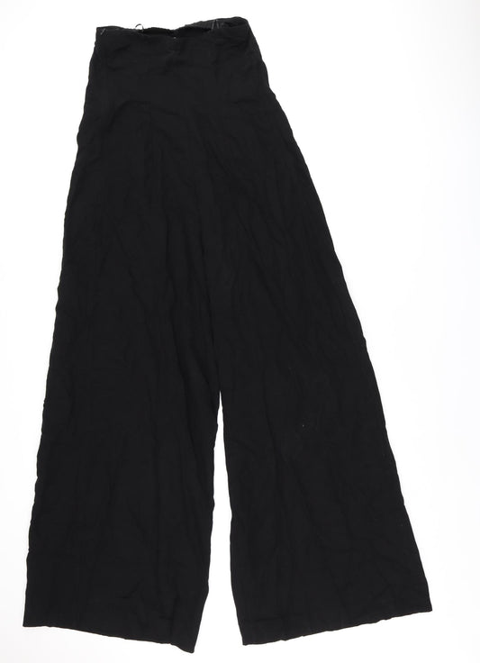 Zara Womens Black Viscose Jumpsuit One-Piece Size XS L33 in Zip