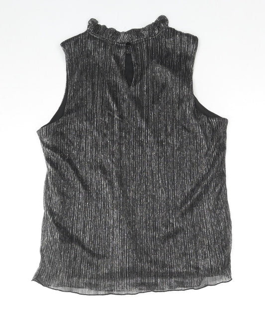 Womens UK Size L Adiva Black Basic Tank