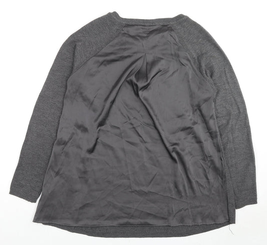 Womens UK Size 8 Marks and Spencer Grey Pullover Jumper