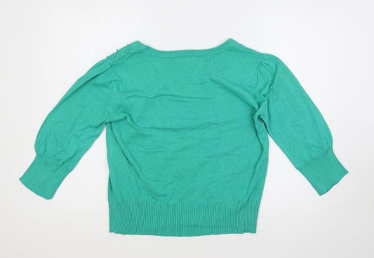 Womens UK Size M Klass Green Pullover Jumper