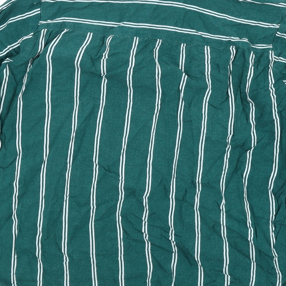 Womens UK Size 12 Divided Green Basic Blouse