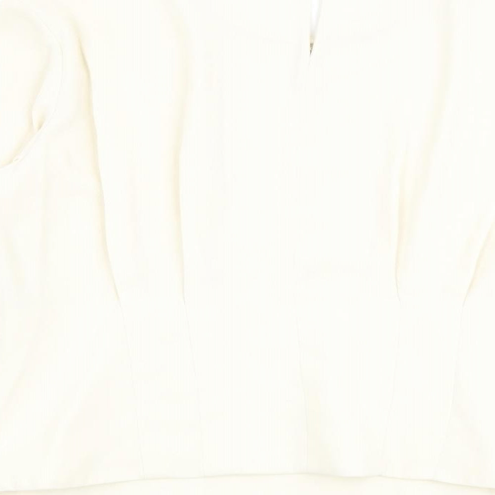 Womens UK Size 18 Marks and Spencer Ivory Basic Blouse