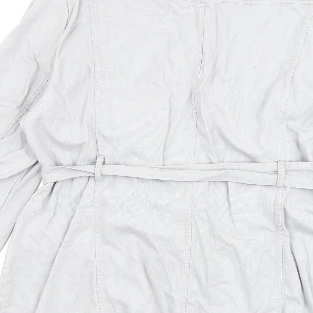 Klass Womens Grey Jacket Coat Size L Button