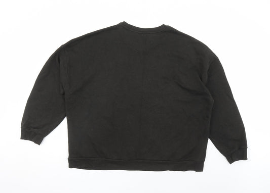 Womens UK Size 18 ASOS Black Pullover Sweatshirt