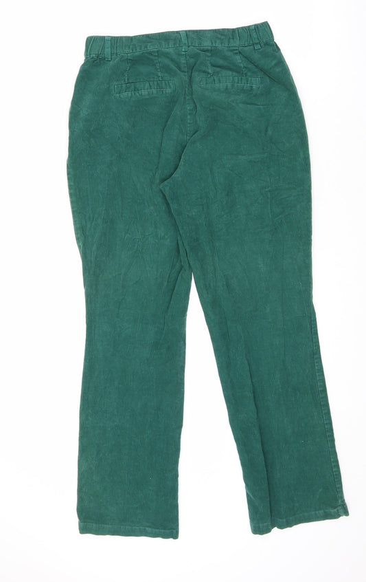 Womens UK Size 27 in Damart Regular Fit Green Trousers