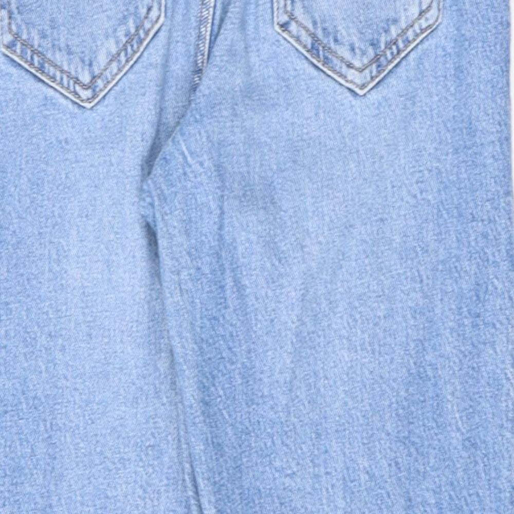 Dynamite Womens Blue Cotton Straight Jeans Size 26 in L26 in Regular Zip