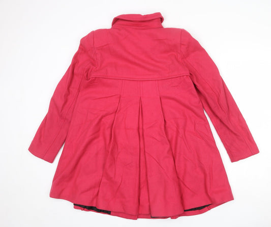 Womens UK Size 8 Monsoon Pink Overcoat