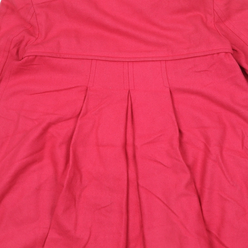 Womens UK Size 8 Monsoon Pink Overcoat