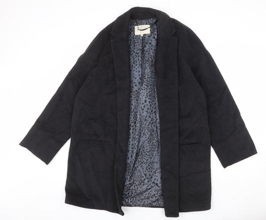 Womens UK Size 14 River Island Grey Overcoat