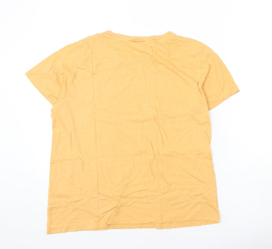 Womens UK Size M H&M Orange Basic T-Shirt