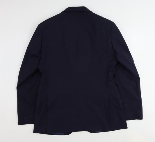 Mens UK Size 40 Marks and Spencer Regular Blue Suit Jacket