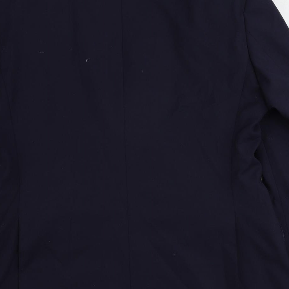 Mens UK Size 40 Marks and Spencer Regular Blue Suit Jacket