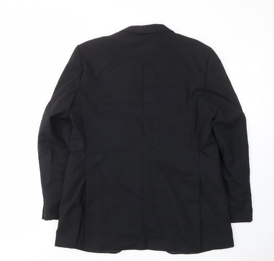 Mens UK Size 42 St.michael Regular Black Suit Jacket
