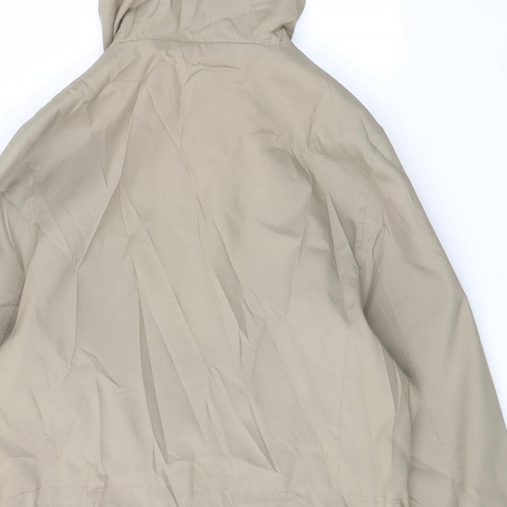 Maine Womens Green Jacket Size 12 Zip - Zip Pocket, Logo, Embroided