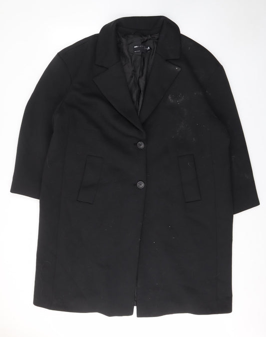 Womens UK Size 18 ASOS Black Overcoat